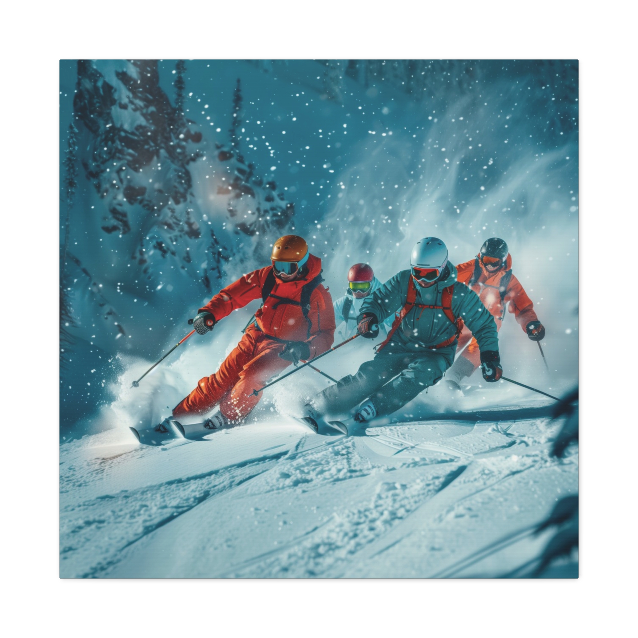 Powder Friends Forest - Stretched Canvas - Image 9