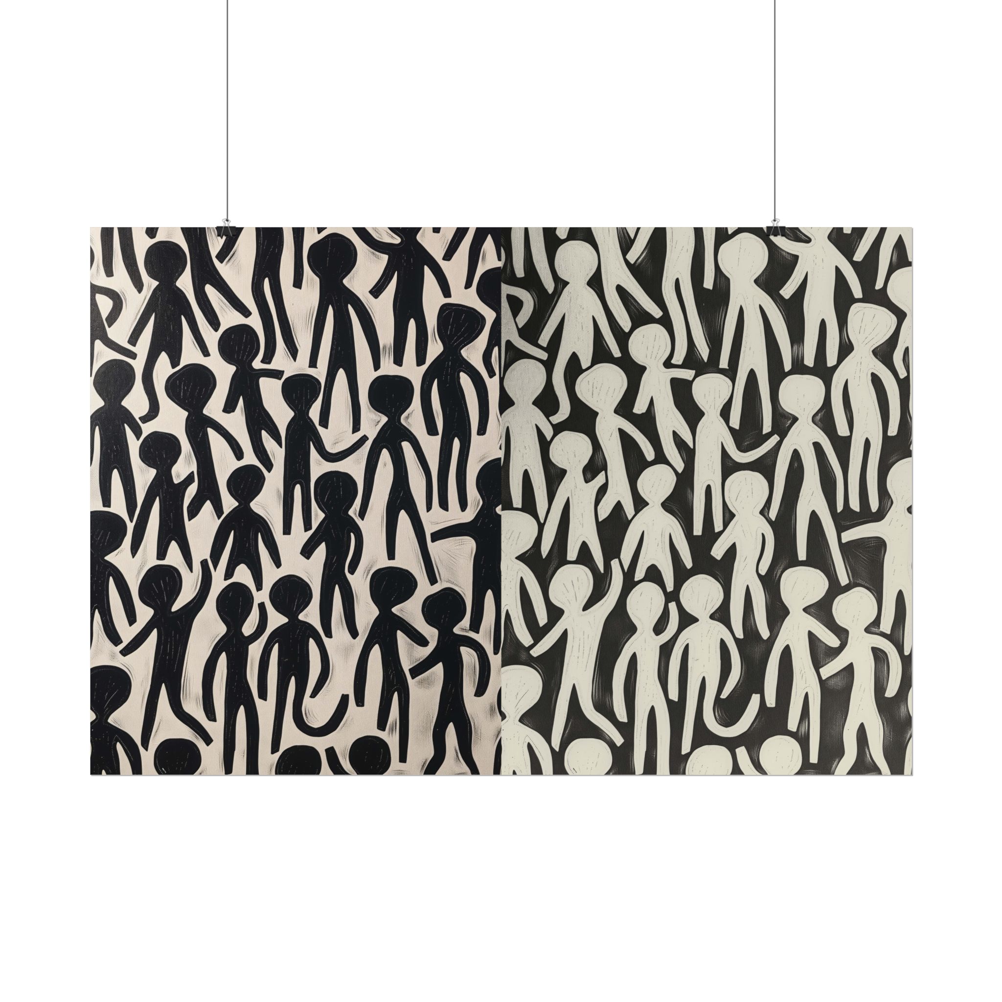 Humans 2 - DIY Rolled Paper Print, LANDSCAPE DOUBLE PRINT - Image 10