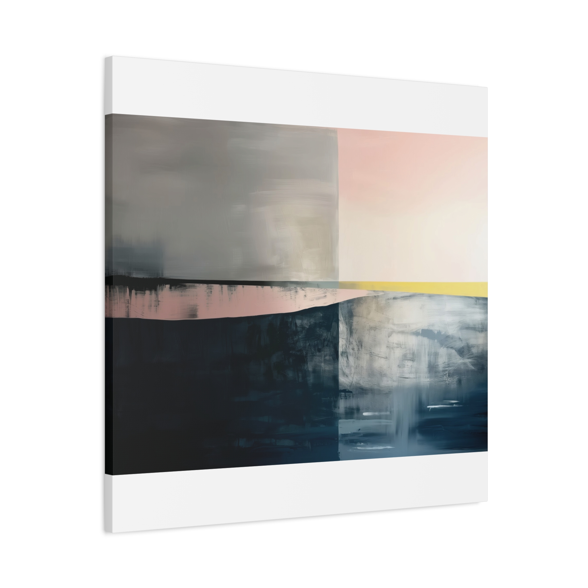 TEMPLATE Soft Compression - Beacher Aqua - Landscape - Stretched Canvas - Image 10