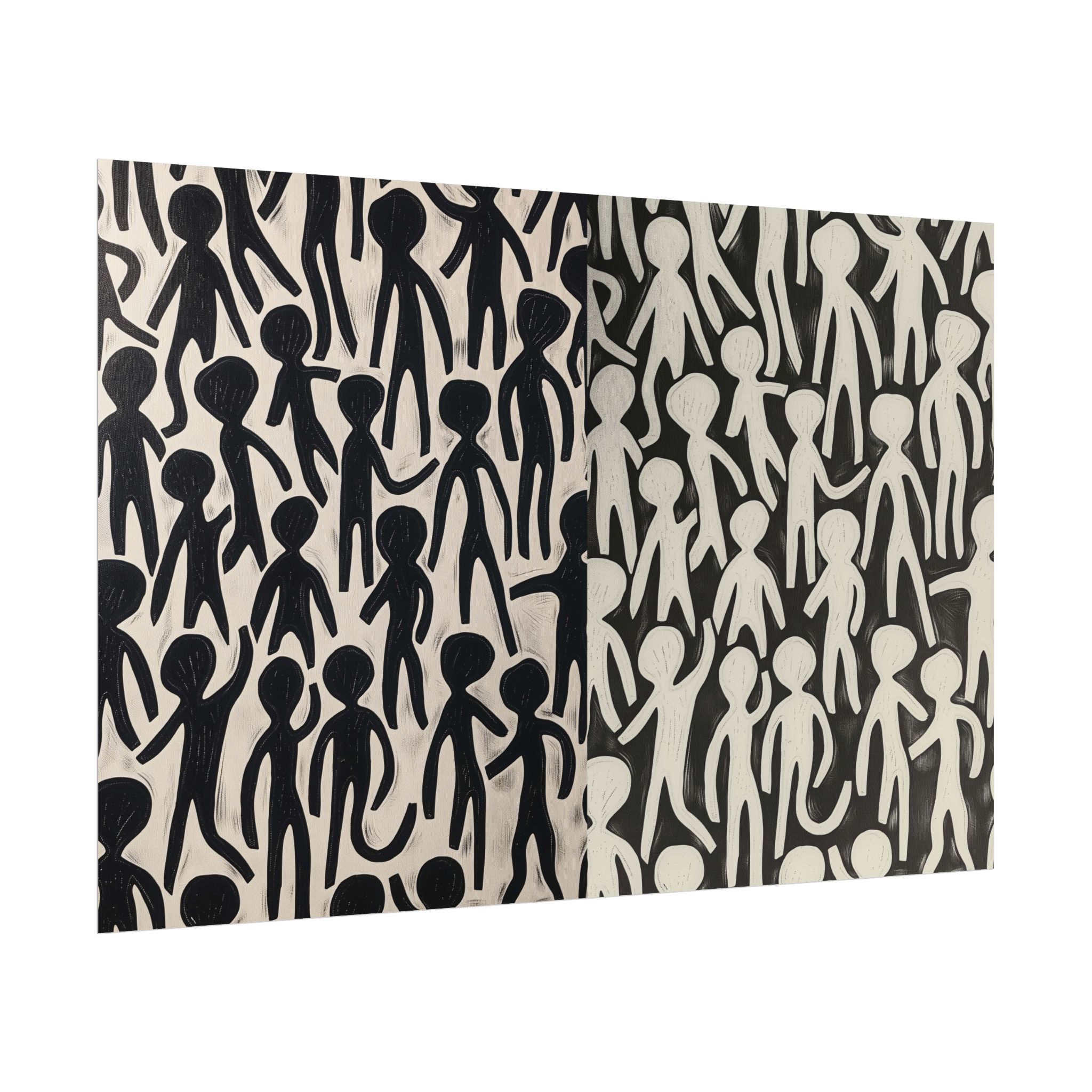 Humans 2 - DIY Rolled Paper Print, LANDSCAPE DOUBLE PRINT - Image 11