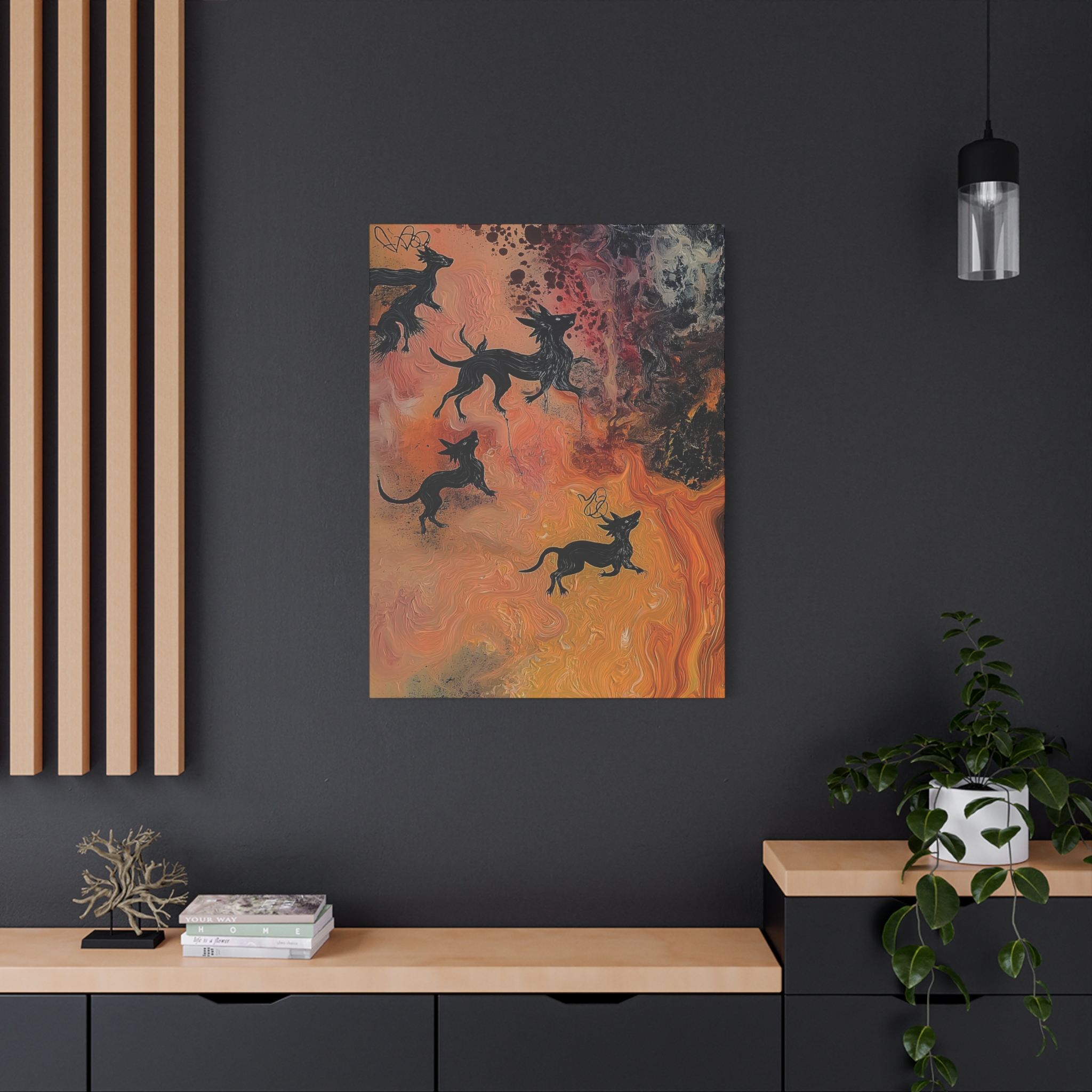 Abstract Medievil Beasts - Stretched Canvas - Image 12