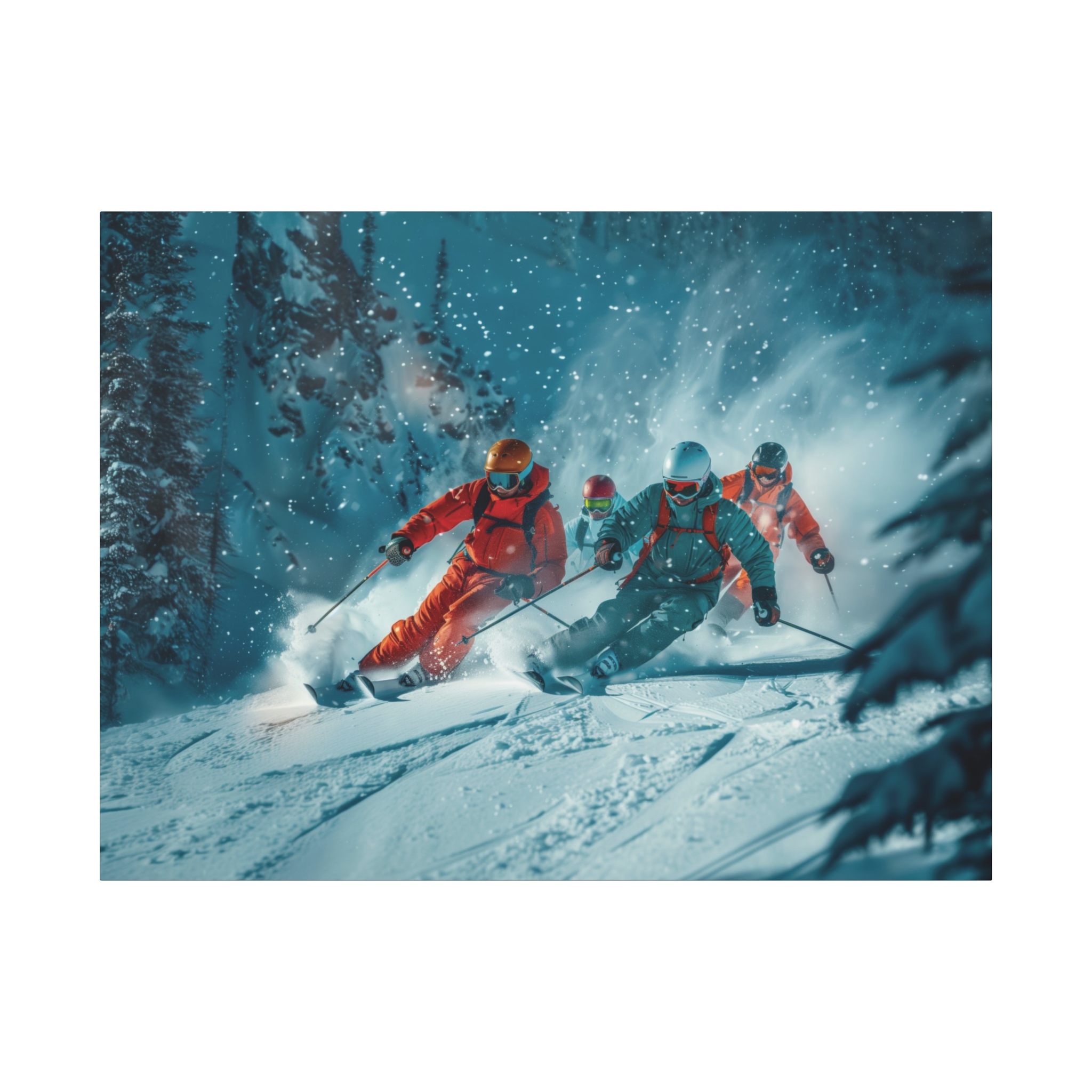 Powder Friends Forest - Stretched Canvas - Image 29