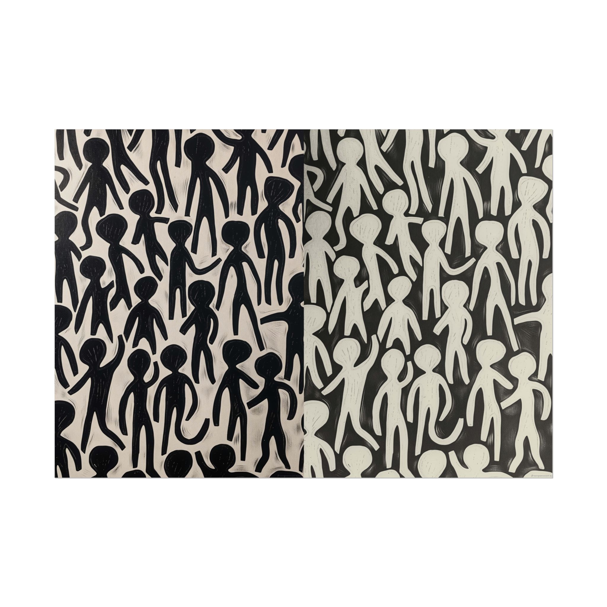 Humans 2 - DIY Rolled Paper Print, LANDSCAPE DOUBLE PRINT - Image 33