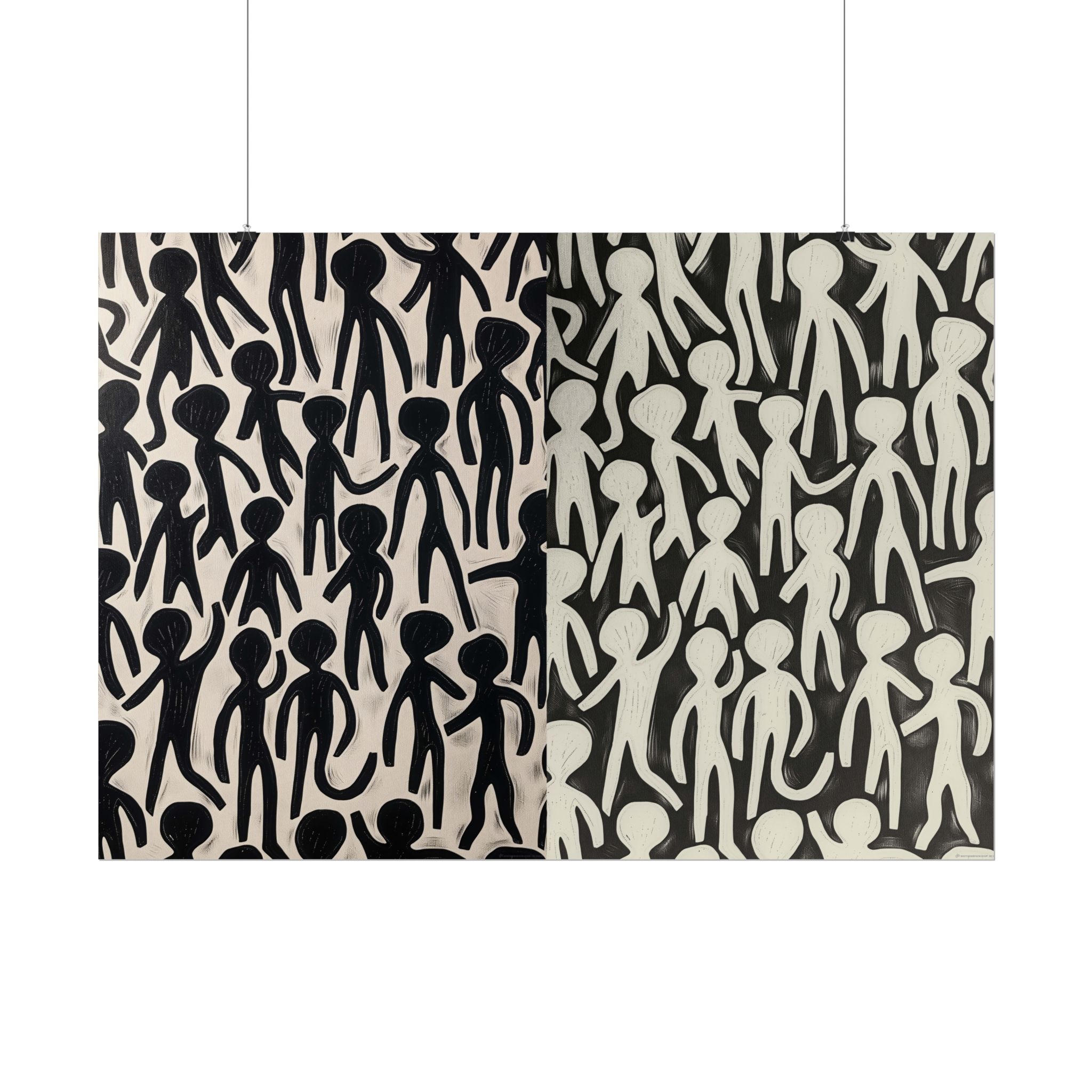 Humans 2 - DIY Rolled Paper Print, LANDSCAPE DOUBLE PRINT - Image 22