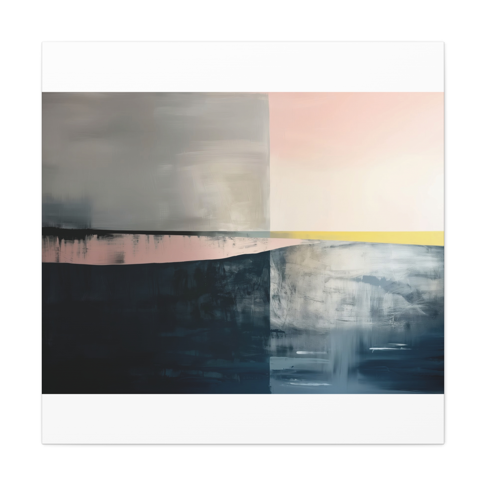 TEMPLATE Soft Compression - Beacher Aqua - Landscape - Stretched Canvas - Image 13