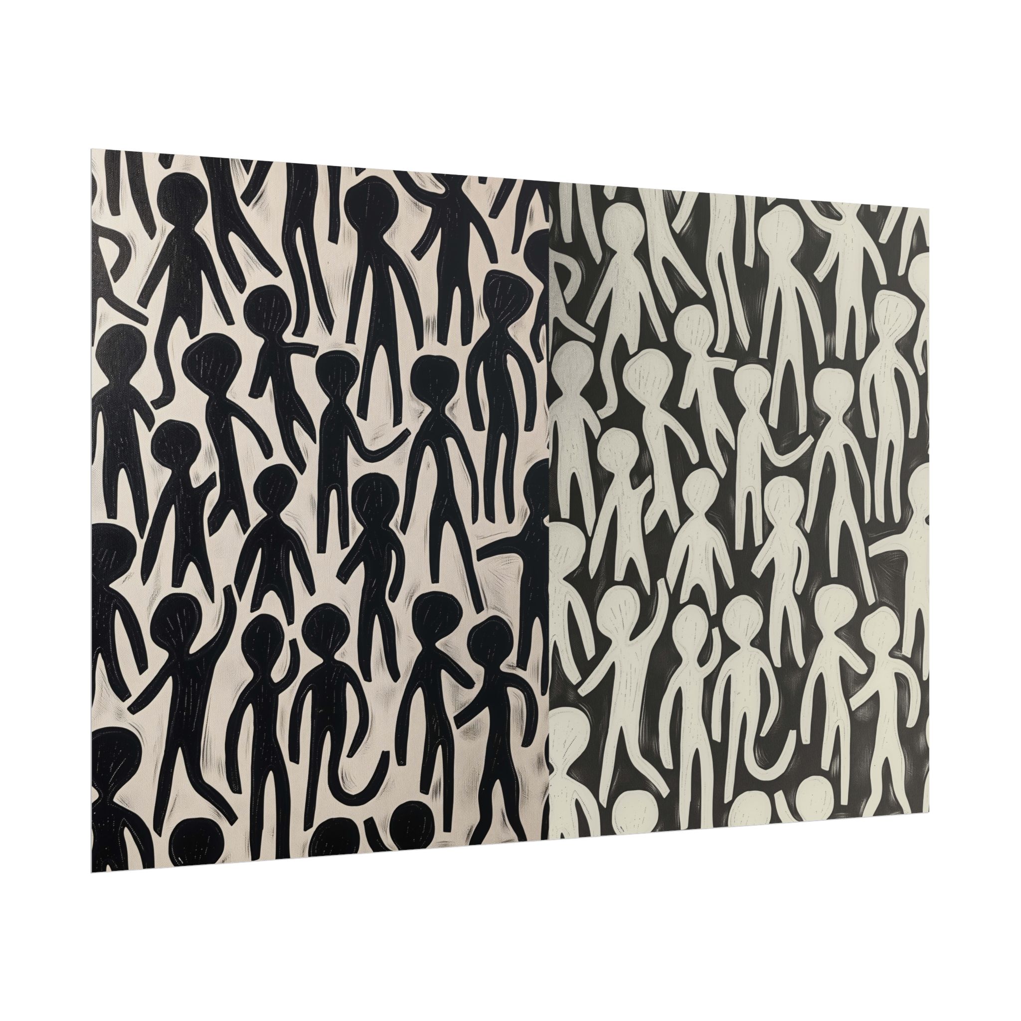 Humans 2 - DIY Rolled Paper Print, LANDSCAPE DOUBLE PRINT - Image 27