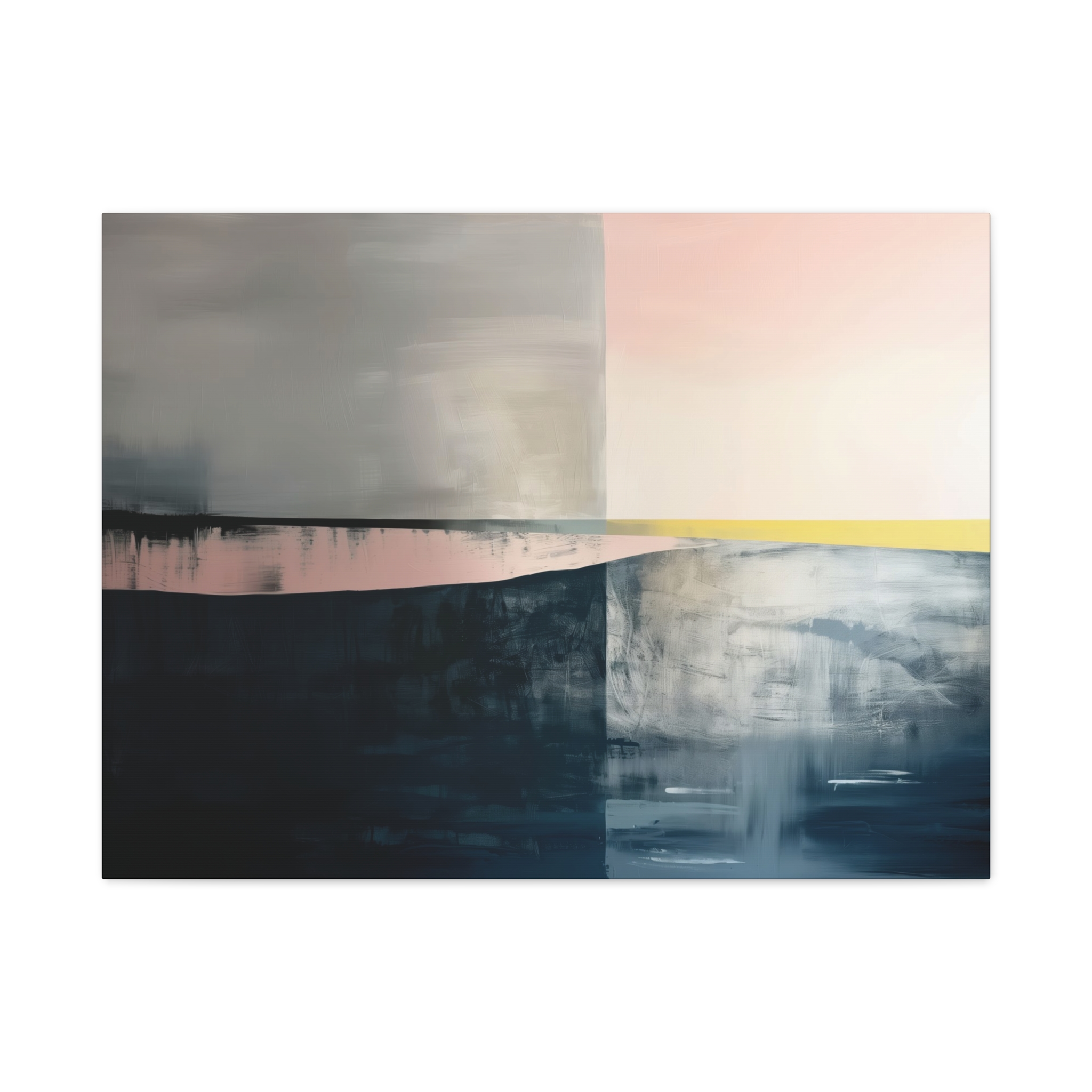 TEMPLATE Soft Compression - Beacher Aqua - Landscape - Stretched Canvas - Image 17
