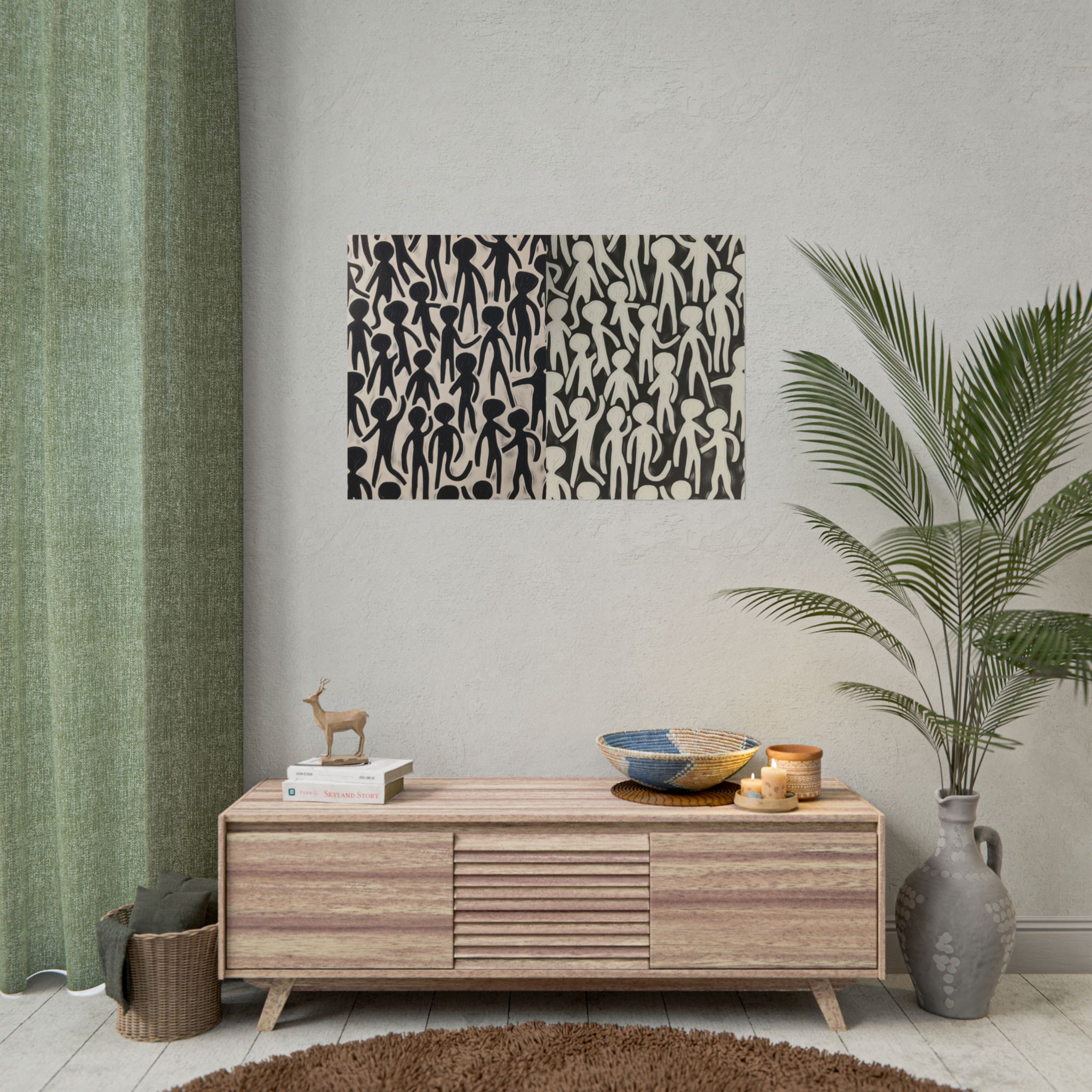 Humans 2 - DIY Rolled Paper Print, LANDSCAPE DOUBLE PRINT - Image 32