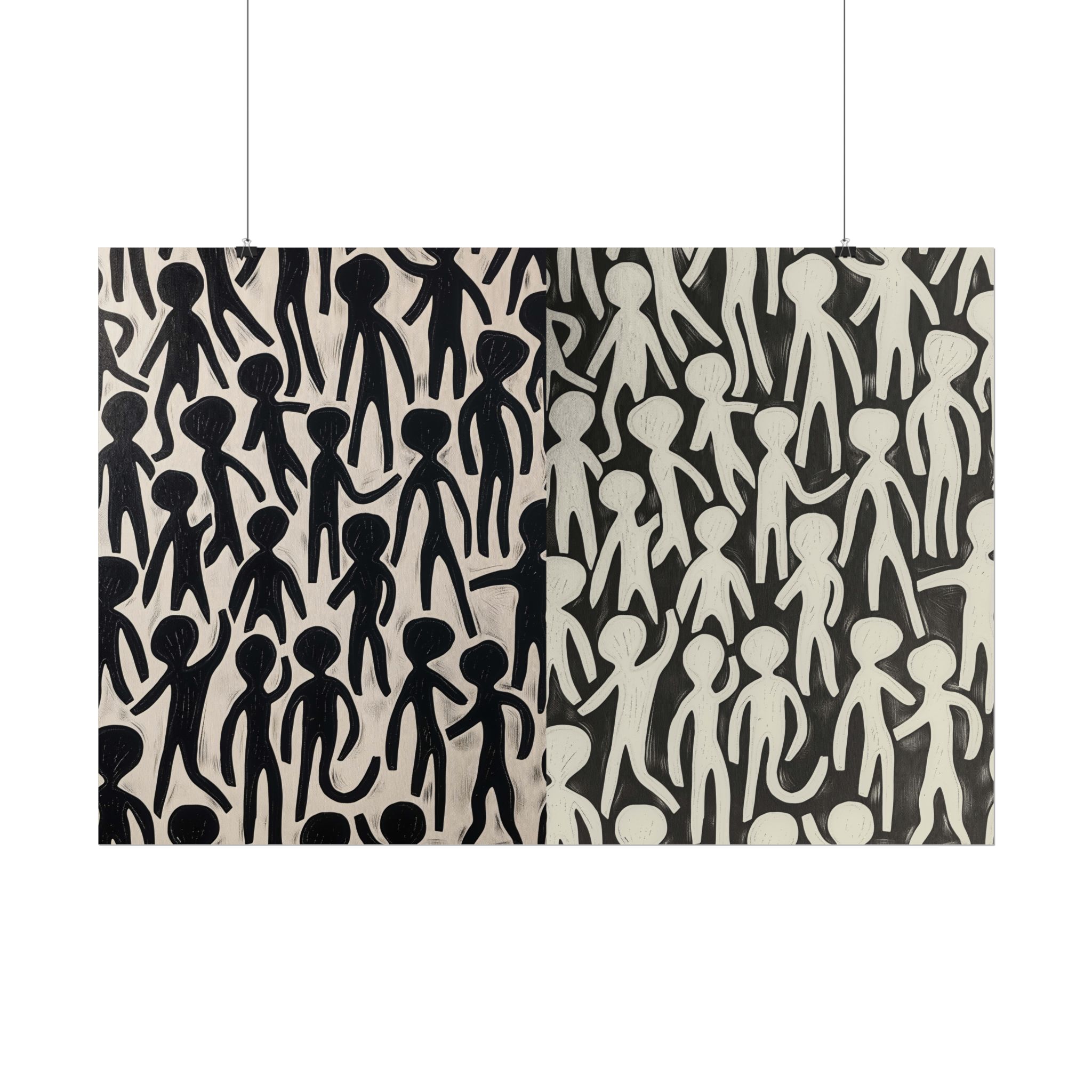 Humans 2 - DIY Rolled Paper Print, LANDSCAPE DOUBLE PRINT - Image 30