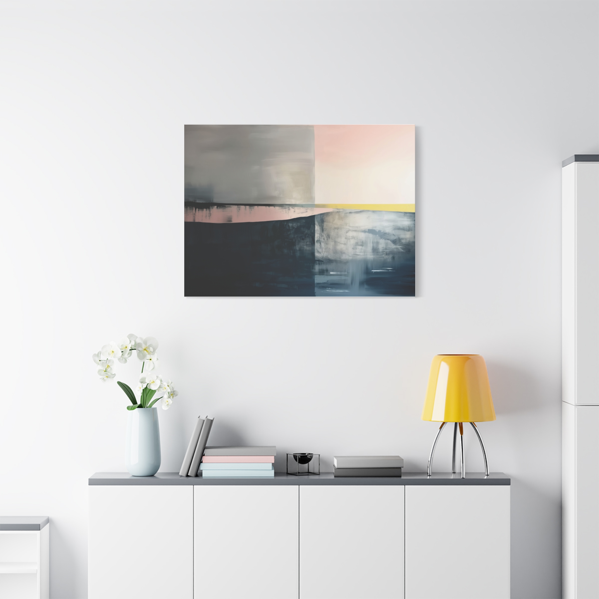 TEMPLATE Soft Compression - Beacher Aqua - Landscape - Stretched Canvas - Image 23