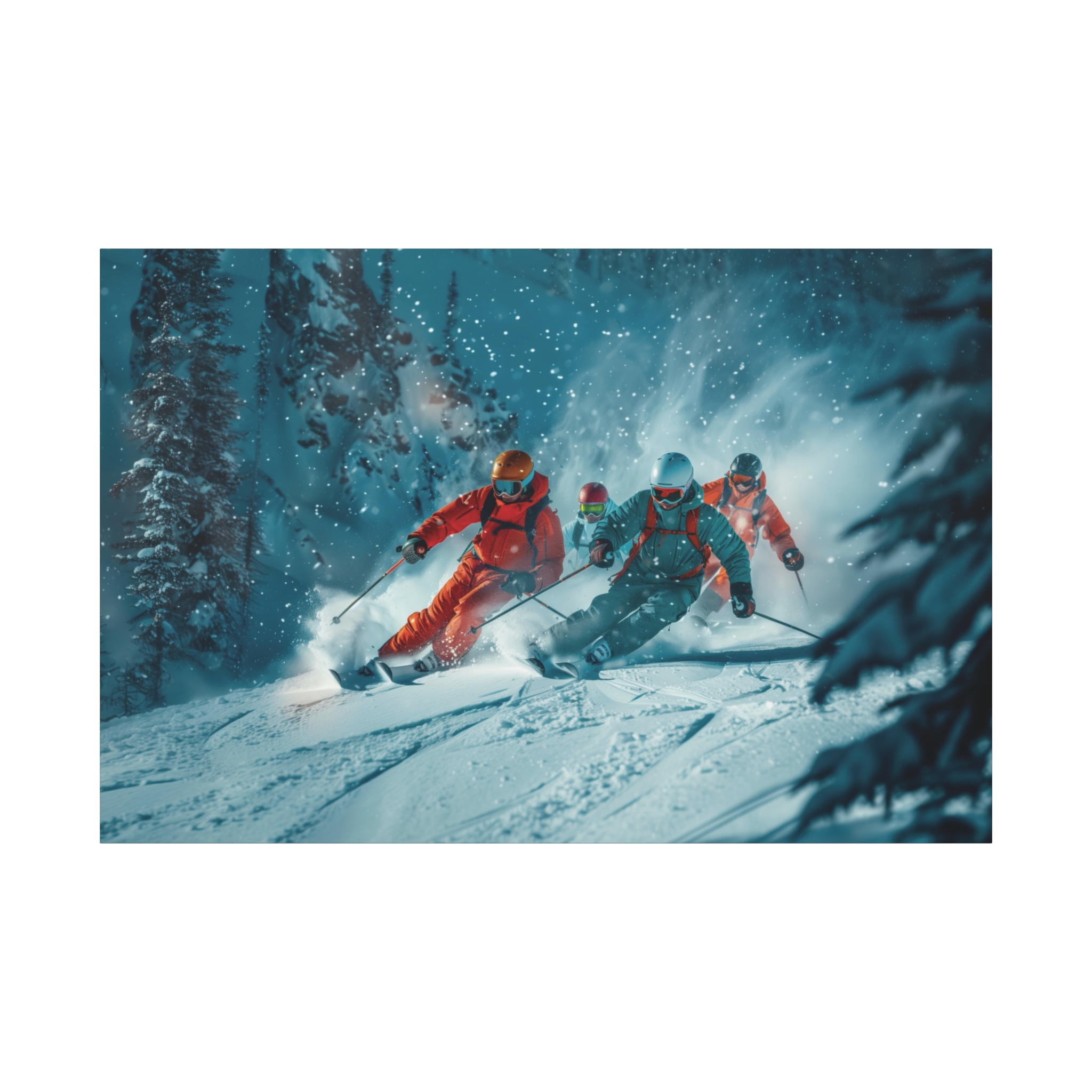 Powder Friends Forest - Stretched Canvas - Image 33