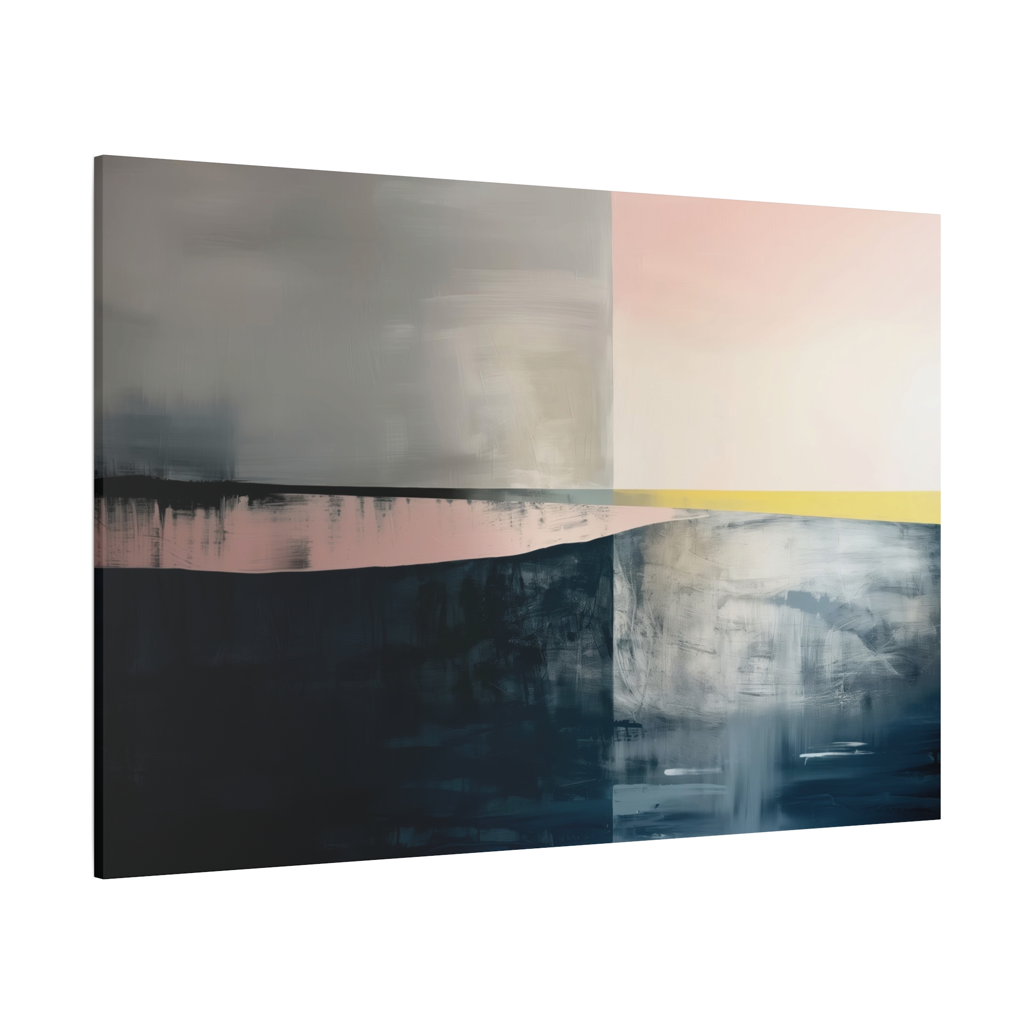 TEMPLATE Soft Compression - Beacher Aqua - Landscape - Stretched Canvas - Image 34