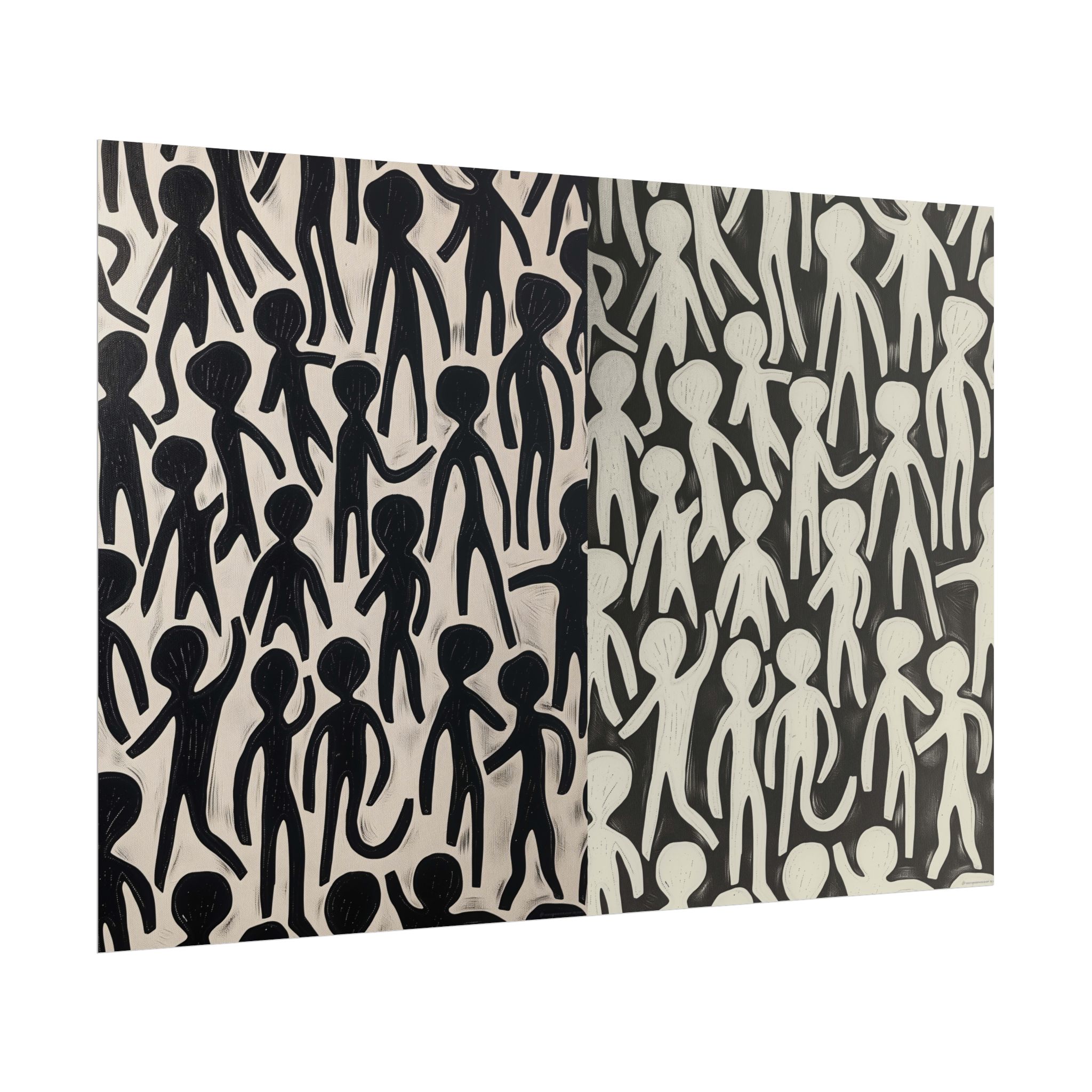 Humans 2 - DIY Rolled Paper Print, LANDSCAPE DOUBLE PRINT - Image 35