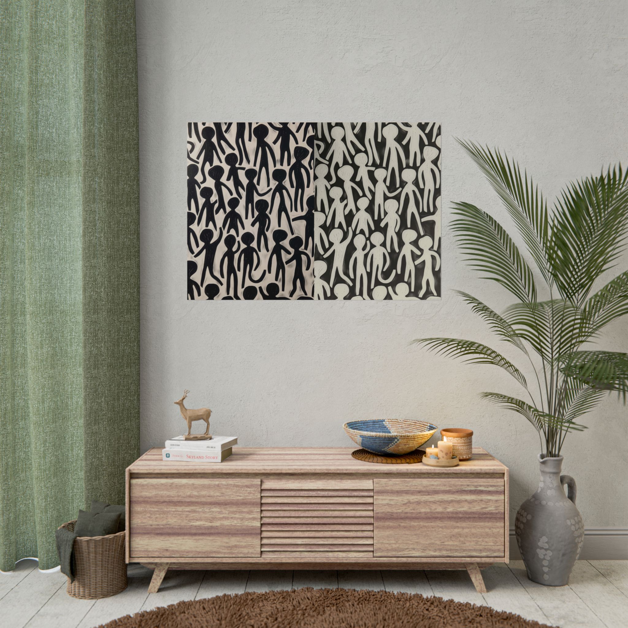 Humans 2 - DIY Rolled Paper Print, LANDSCAPE DOUBLE PRINT - Image 20