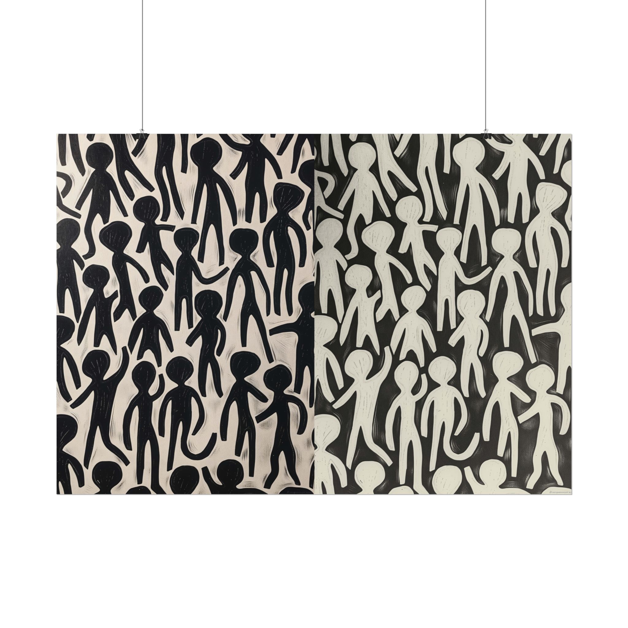 Humans 2 - DIY Rolled Paper Print, LANDSCAPE DOUBLE PRINT - Image 18