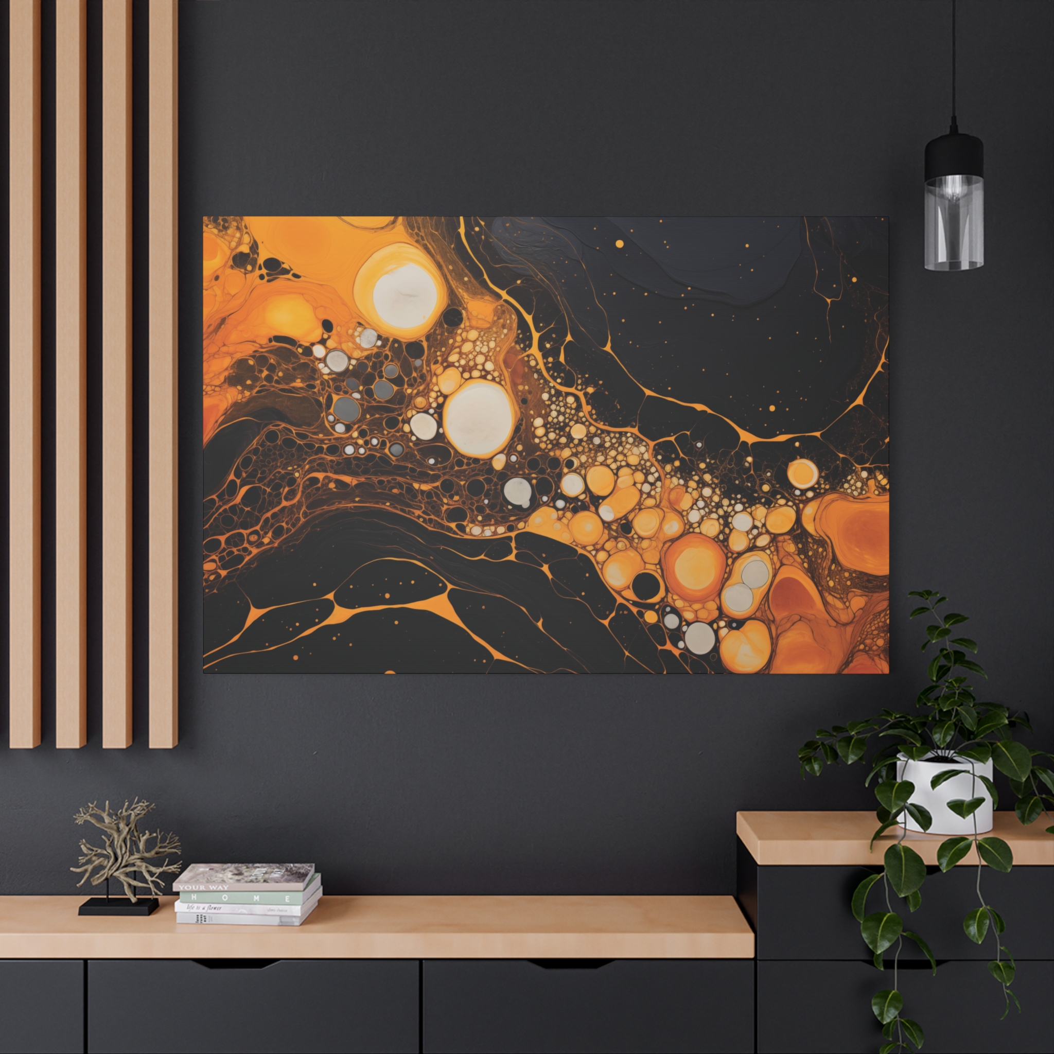 Dark Fluid - Stretched Canvas - Image 36