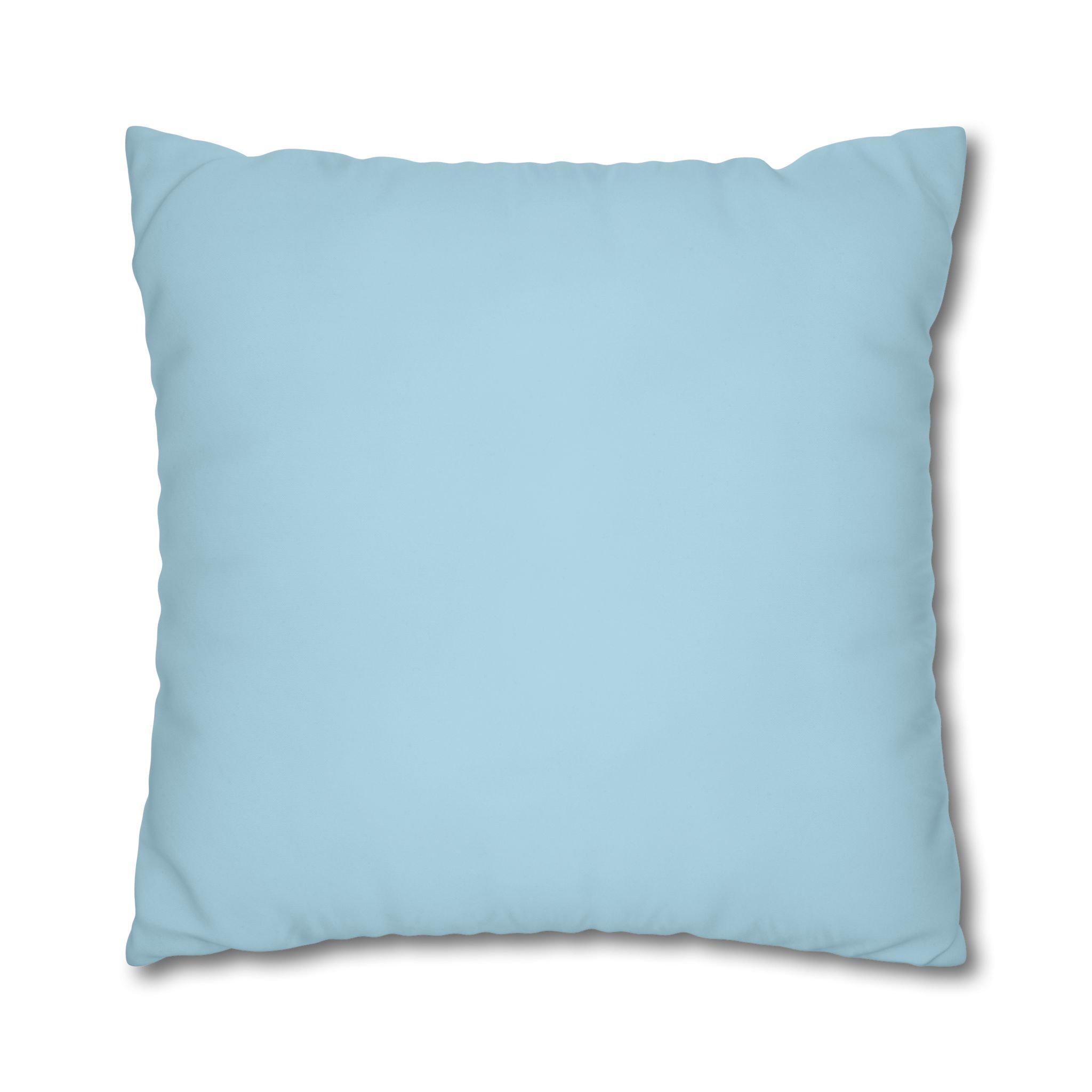Snow Blue - Print Pillowcase - Decorative Square Poly Canvas Cushion for Home Decor - Image 3