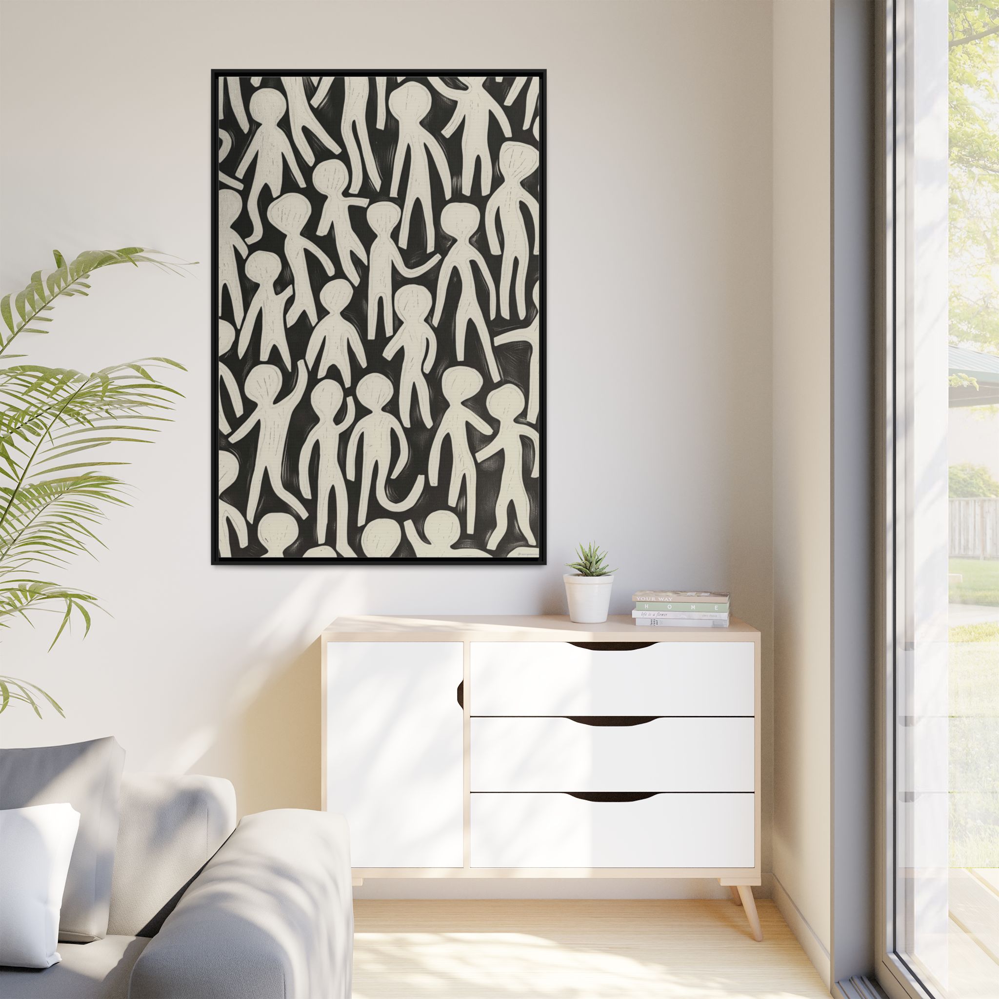 Humans - Hello - Dark - Custom Black Frame - Image 15