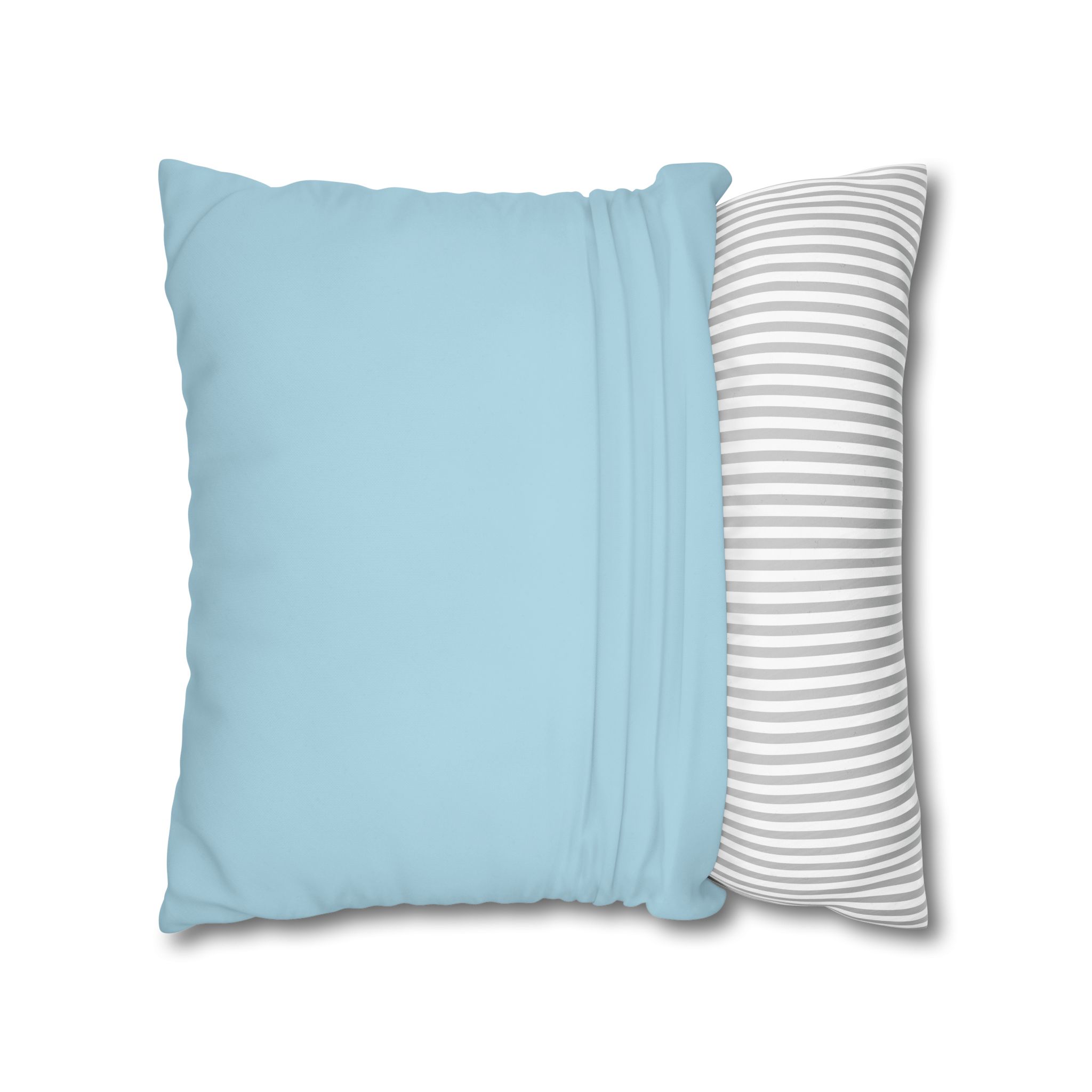 Snow Blue - Print Pillowcase - Decorative Square Poly Canvas Cushion for Home Decor - Image 8