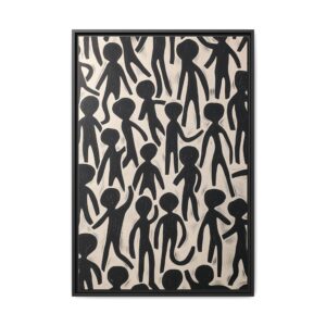 Humans - Hello - Light - Custom Black Frame