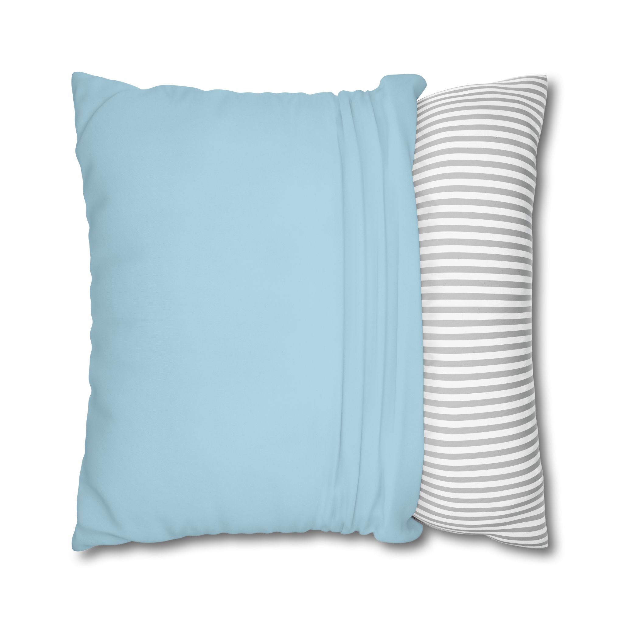 Snow Blue - Print Pillowcase - Decorative Square Poly Canvas Cushion for Home Decor - Image 4