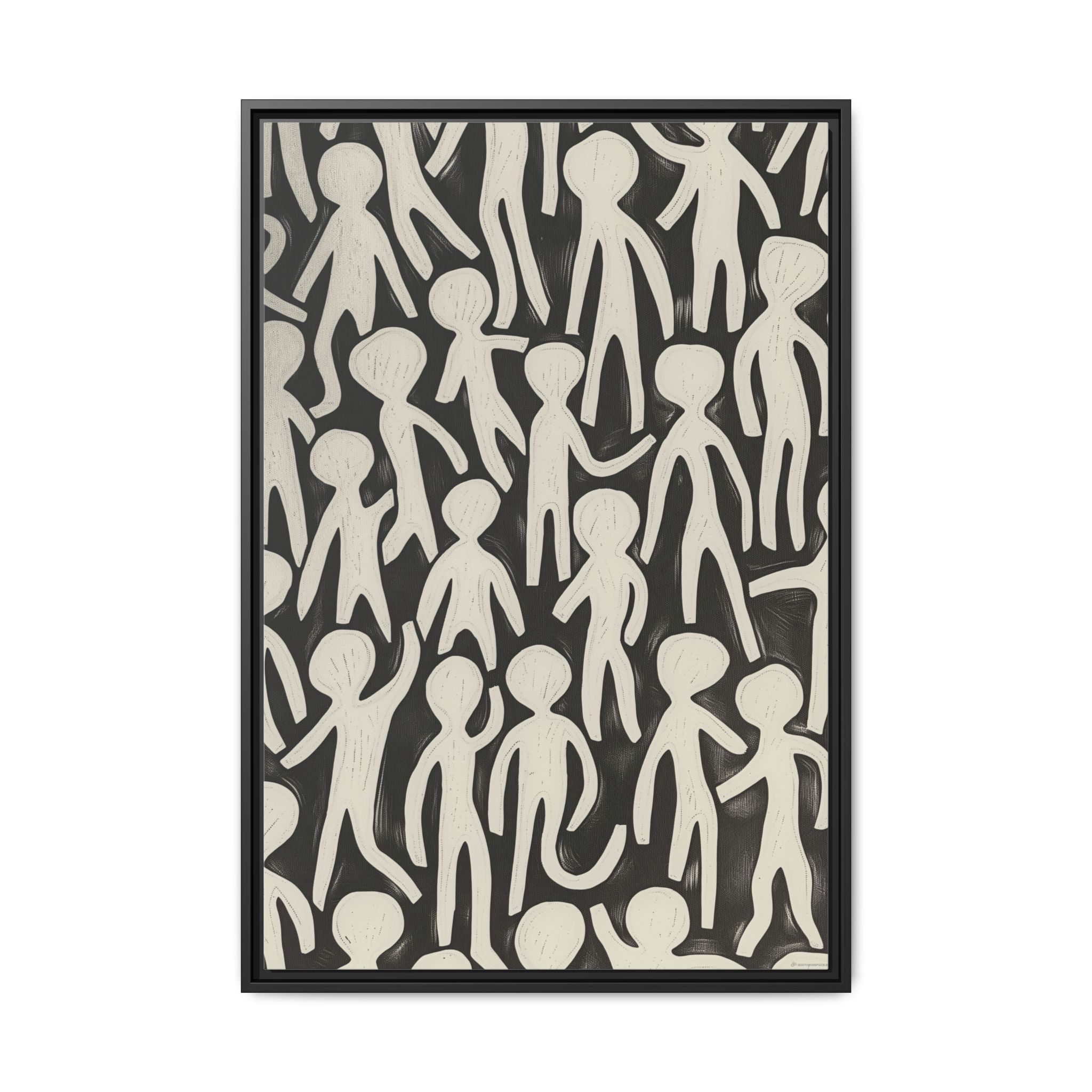 Humans - Hello - Dark - Custom Black Frame