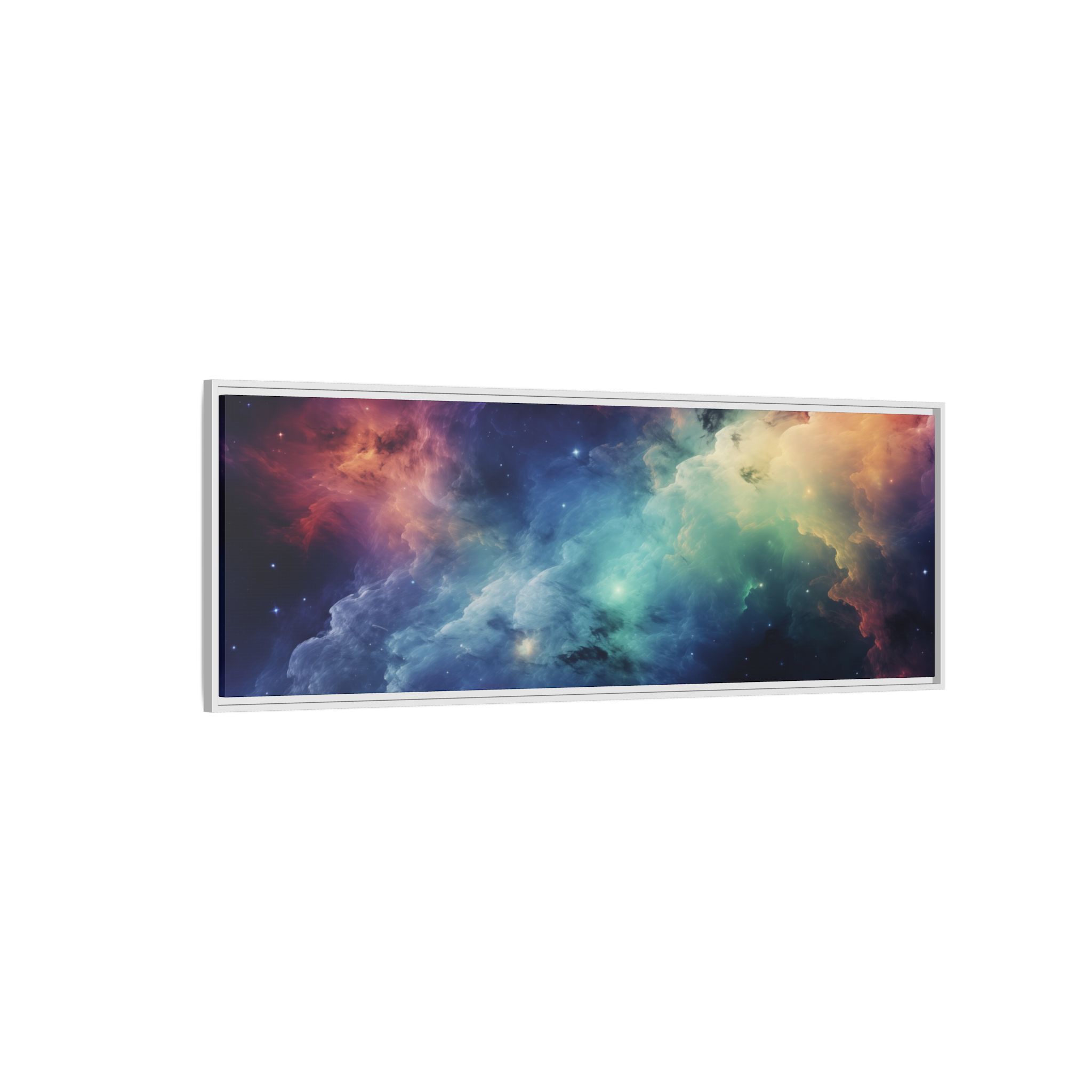 Nebula Cloud - Framed Matt Canvas (Black, White, Brown,) - Image 78