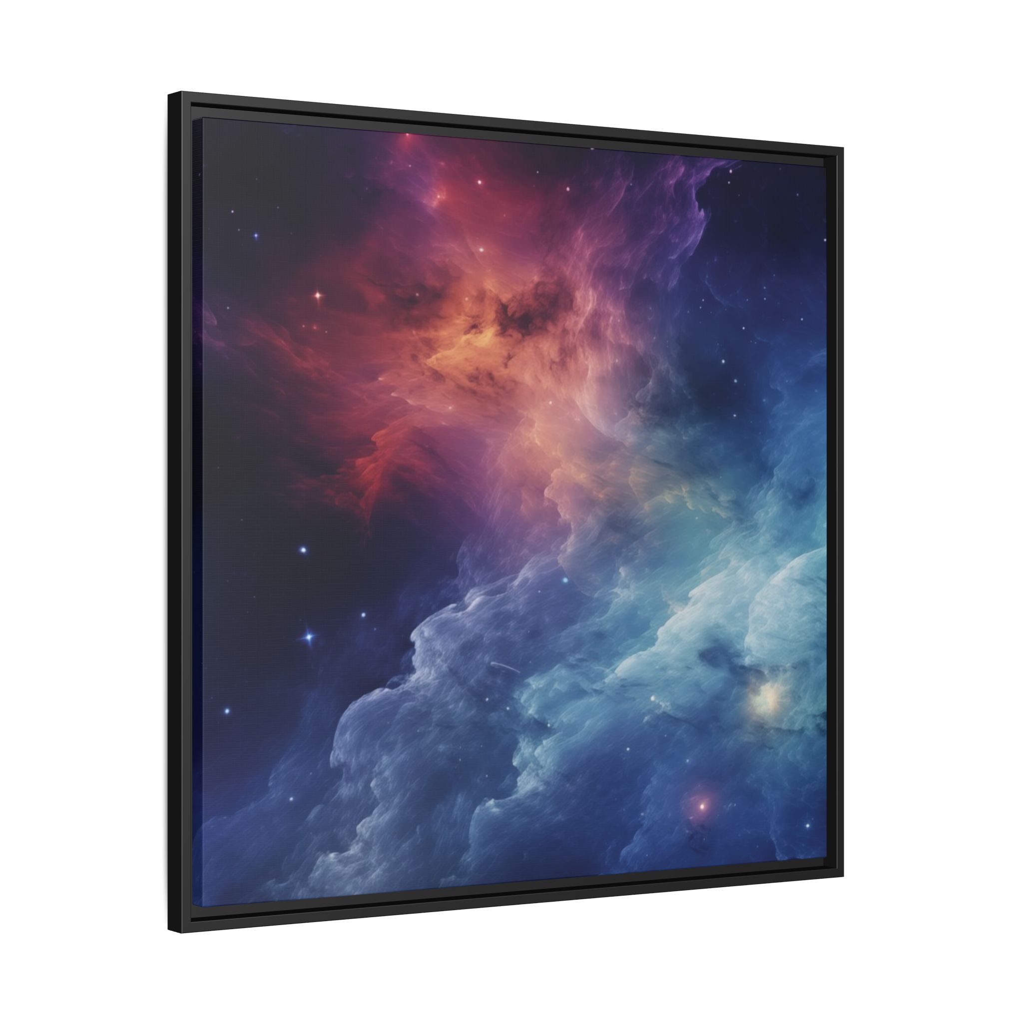 Nebula Cloud - Framed Matt Canvas (Black, White, Brown,) - Image 34