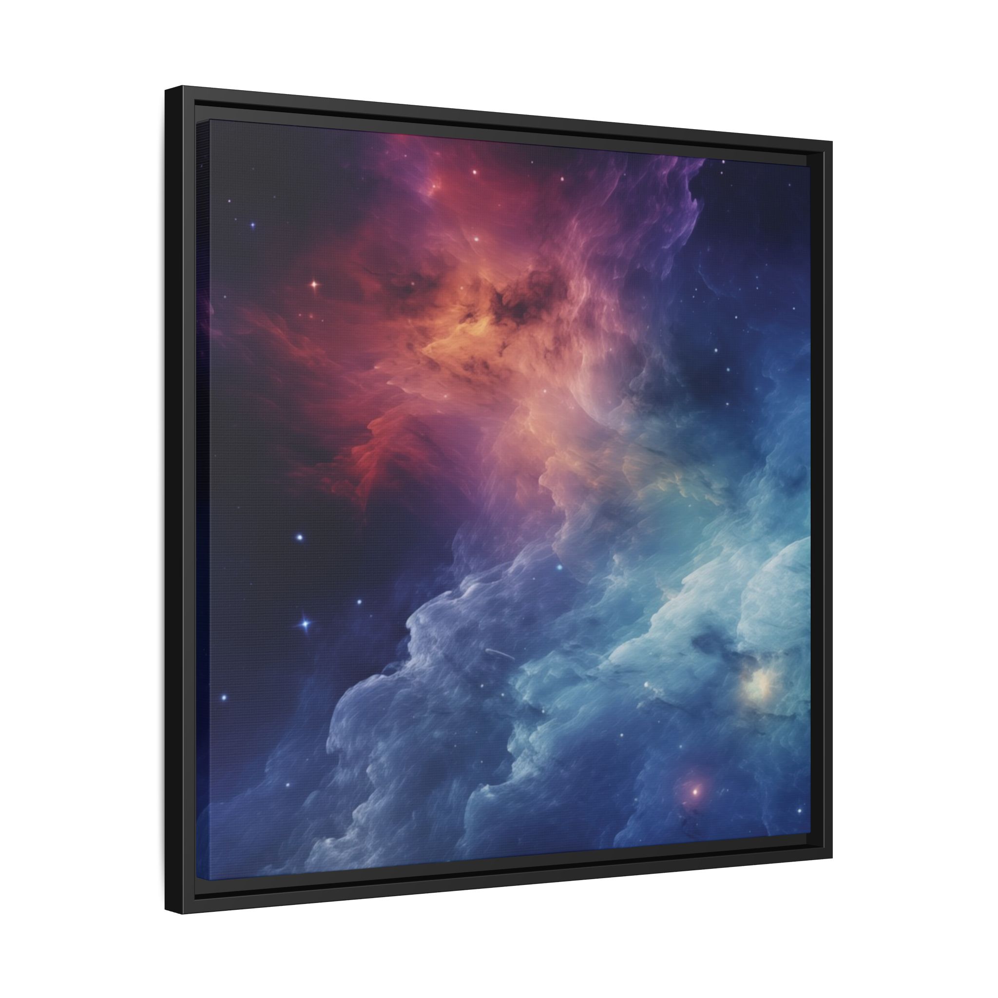 Nebula Cloud - Framed Matt Canvas (Black, White, Brown,) - Image 30